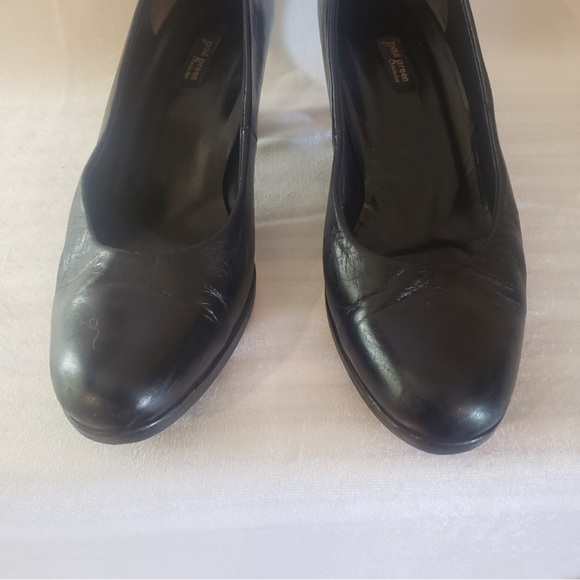 Paul Green black leather pumps. Sz9 (6.5 Paul Green) - Picture 3 of 6